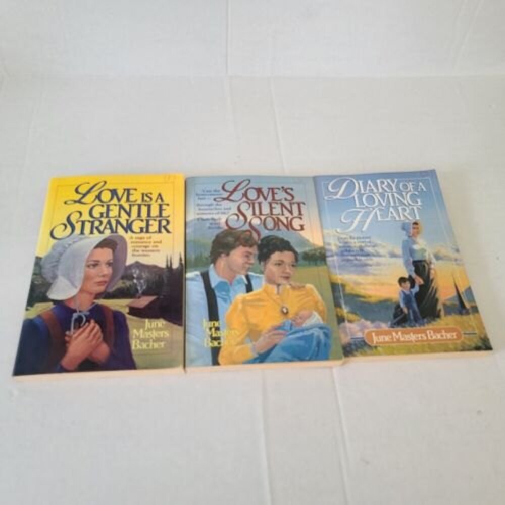 Lot 3 Love is a Gentle Stranger Trilogy Novels June Masters Bacher Vintage